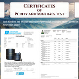 The Swayambhu SHILAJIT pruebas de laboratorio aseguran pureza y potencia.