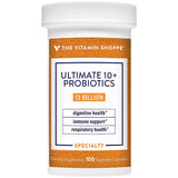 The Vitamin Shoppe Ultimate Probiotics, bote de 100 cápsulas para equilibrio digestivo diario.