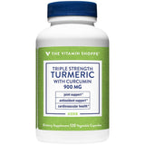 The Vitamin Shoppe triple strength curcuma curcumina 900mg: botella para uso diario