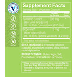 The Vitamin Shoppe curcumina y antioxidantes: etiqueta clara con beneficios