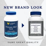 The Vitamin Shoppe Ultimate Man, etiqueta trasera, información clara para un uso seguro