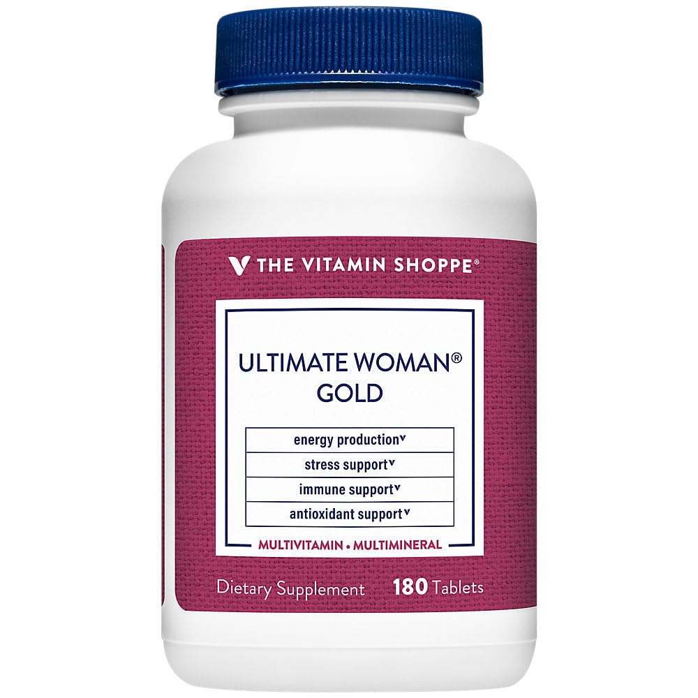 The Vitamin Shoppe Ultimate Woman's Gold envase certificado de calidad.
