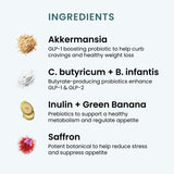The Wellness Company Appetite: etiqueta destaca Akkermansia, azafrán y prebióticos para apoyo digestivo.