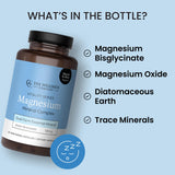 The Wellness Company Magnesium Glycinate Citrate: etiqueta legible que destaca pureza y origen