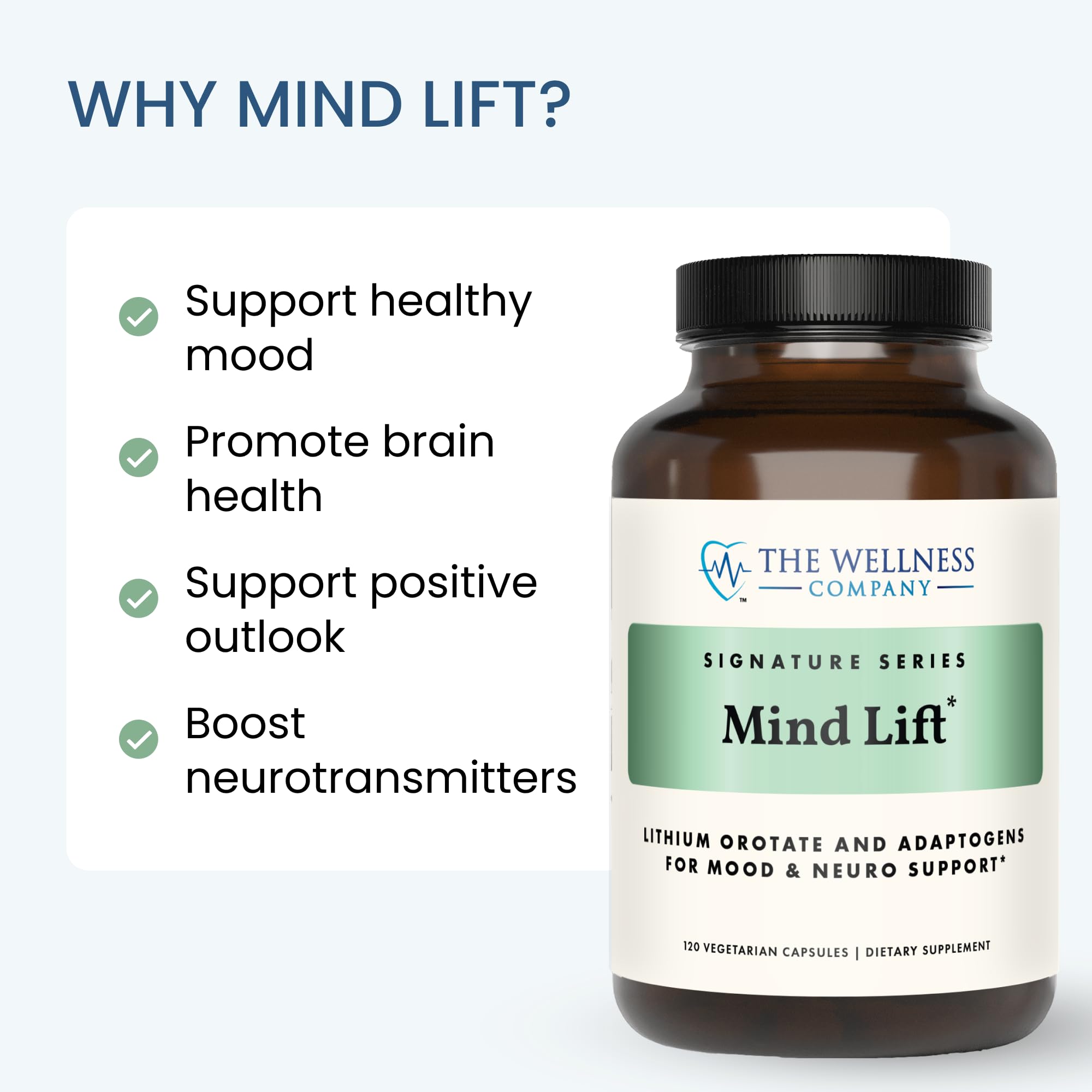 The Wellness Company Mind Lift: caja de 60 cápsulas
