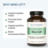 Mind Lift de The Wellness Company, cápsulas con dosificador práctico para la dosis diaria