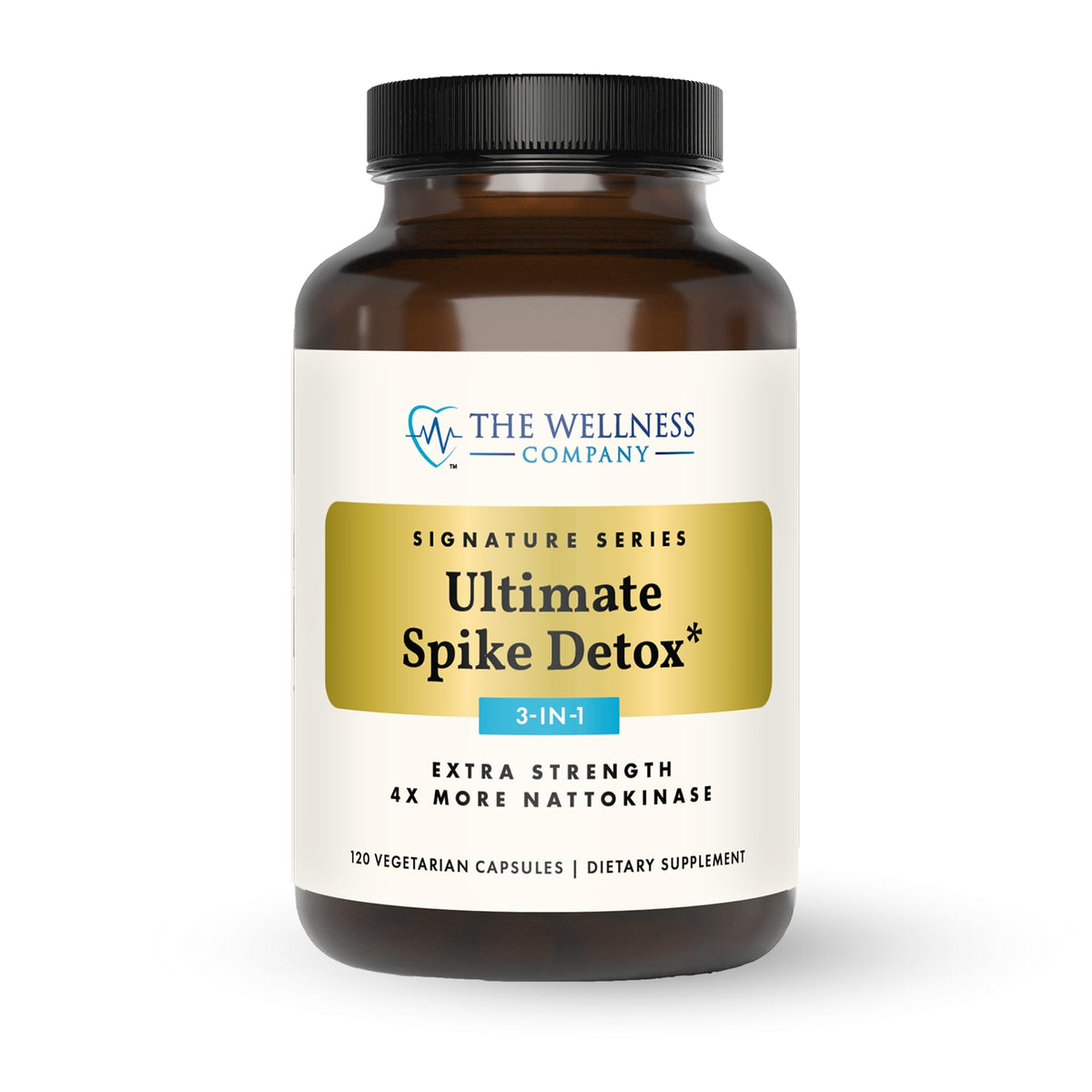 The Wellness Company Ultimate Spike Detox: vista frontal del envase para uso diario