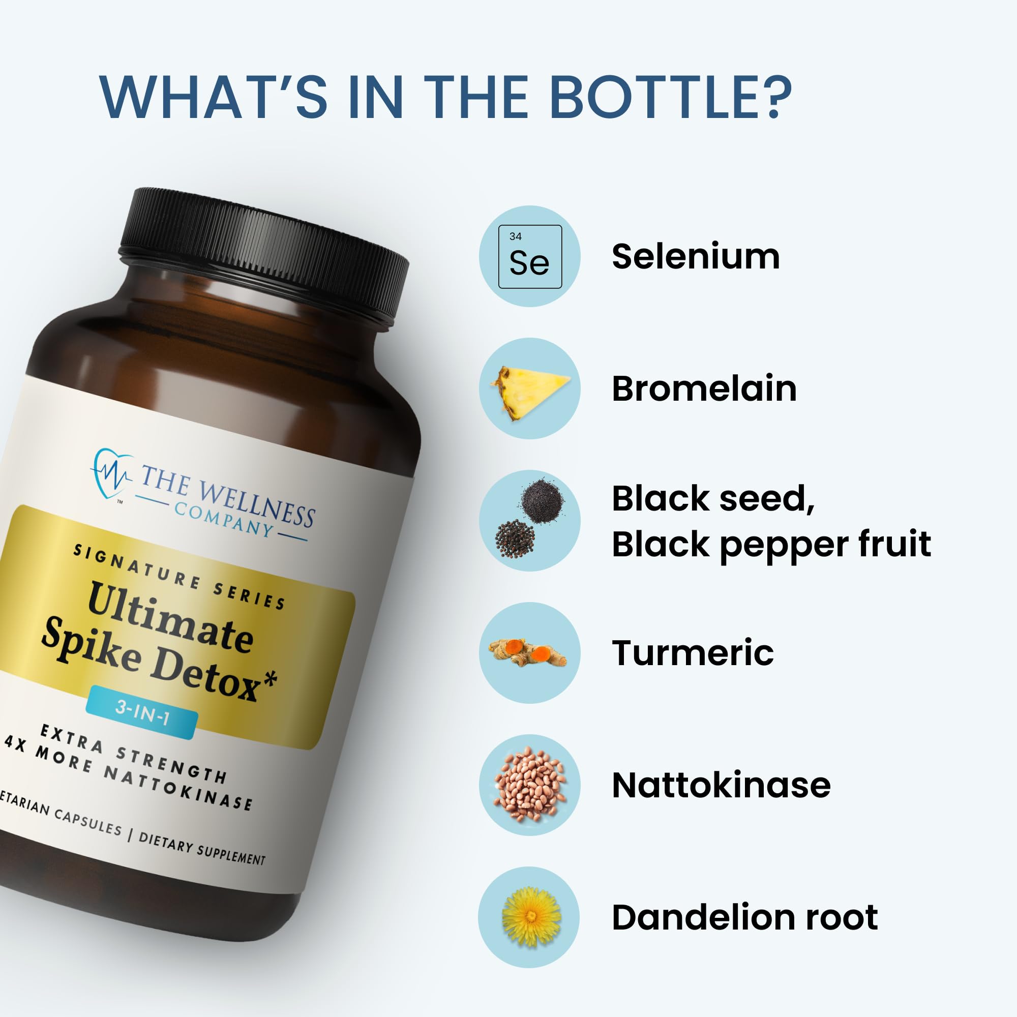 The Wellness Company Ultimate Spike Detox: envase en estantería para rutina de bienestar