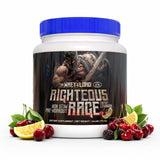Righteous Rage de The Whey of The Lord, bote frontal, sabor cereza limón para entrenamiento