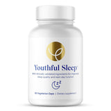 The Youthful Company, suplemento para el sueño, botella frontal, apoyo natural para dormir sin melatonina