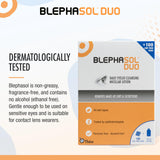 Blephasol Duo: kit de cuidado ocular para limpieza diaria.