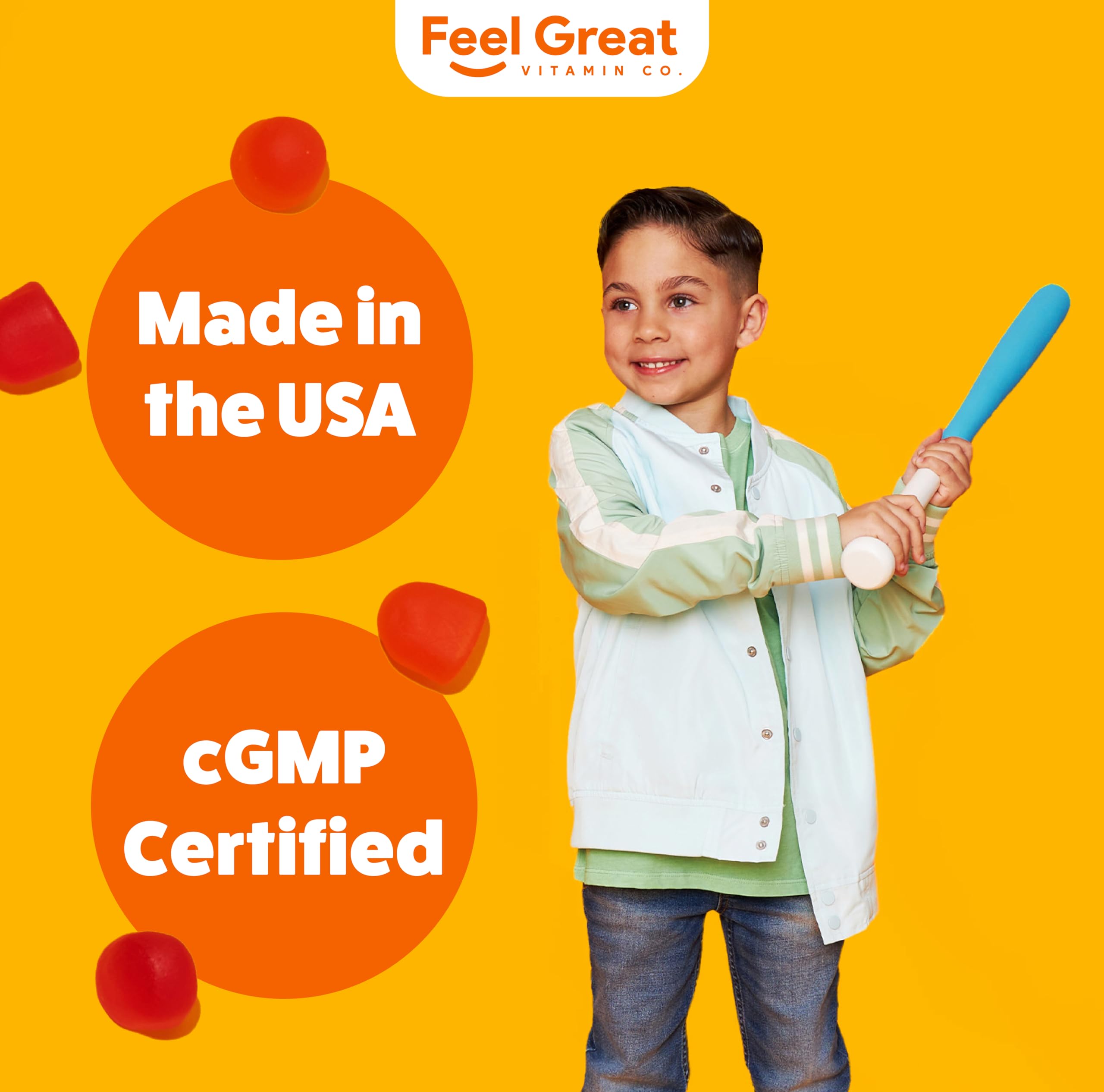 The Feel Great Vitamin Co envase portátil para dosis diarias de D3 para niños