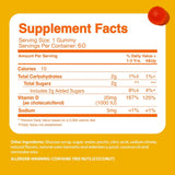 The Feel Great Vitamin Co etiqueta de D3 para niños, información clara