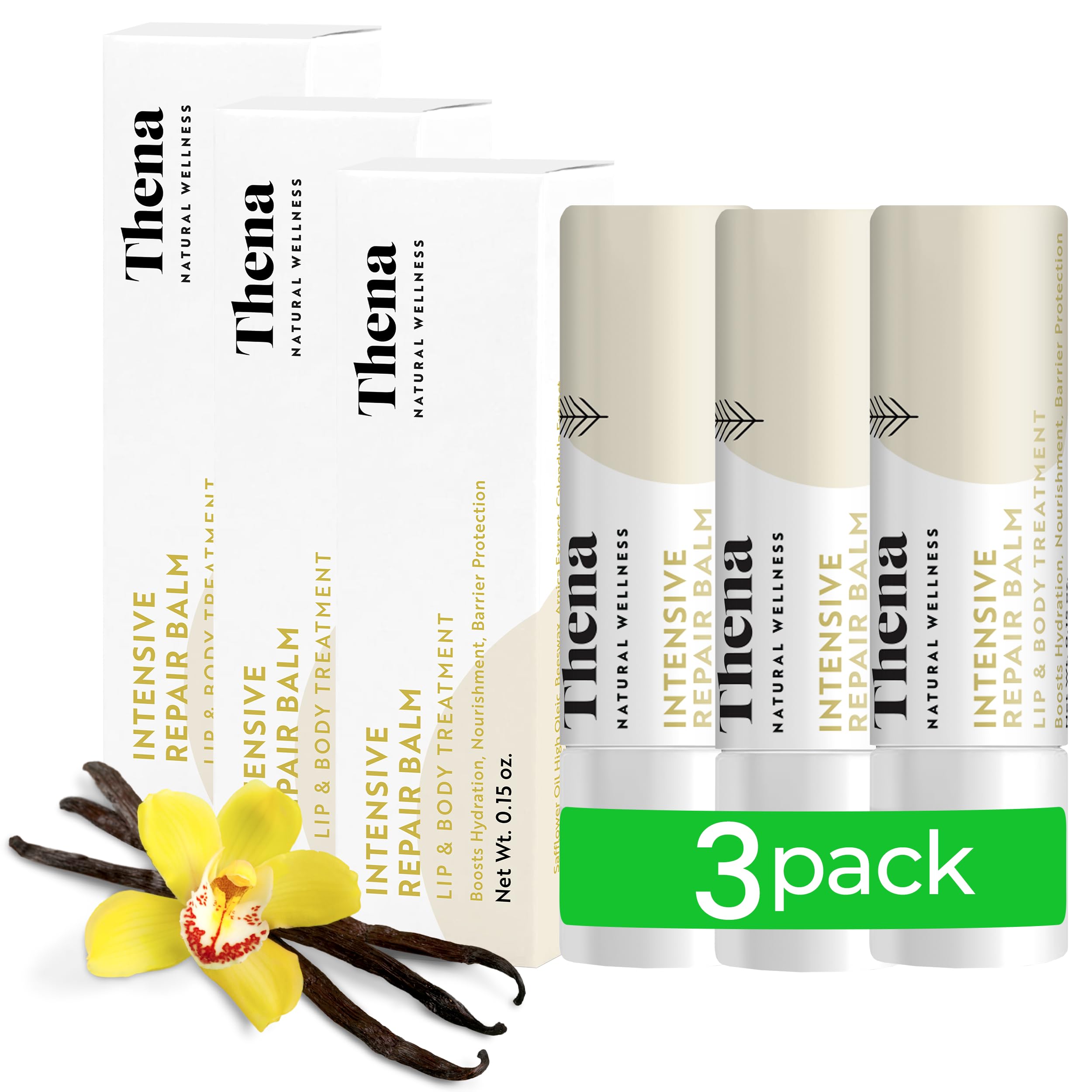 THENA bálsamo labial nutritivo para labios secos y suaves al instante