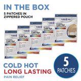 Parche Theracare tejido transpirable para alivio ventilado.