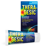 Thera-Gesic crema para alivio del dolor muscular con aplicación localizada.