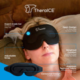 TheraICE antifaz dormir peso confort: presión suave para inducir sueño gradual