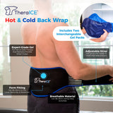 TheraICE aplicación en espalda baja para comodidad diaria