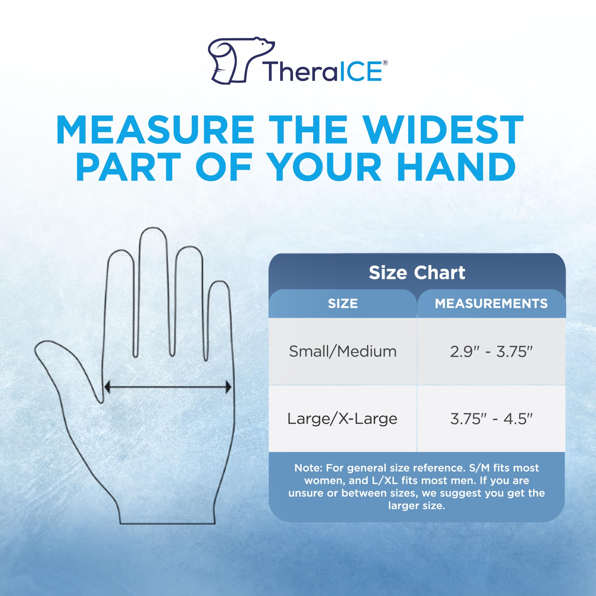 TheraICE apto para piel desnuda, uso cómodo sin inserciones duras.