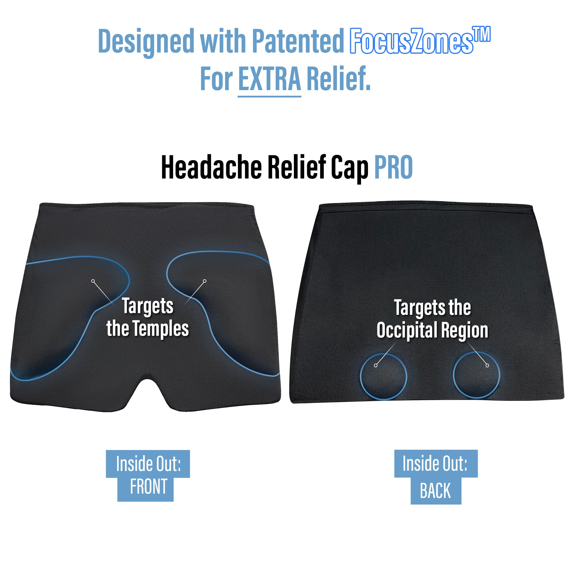 TheraICE compresión segura para rostro y cabeza.