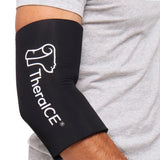 TheraICE codo con envoltura de compresión y enfriamiento para soporte cómodo.