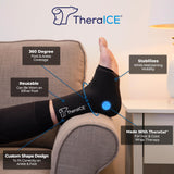 TheraICE Gel Frío Calor Tobillo: terapia versátil para dolor ligero y recuperación.