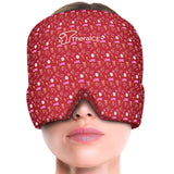 Gorra TheraICE vista frontal para alivio de migraña y confort.