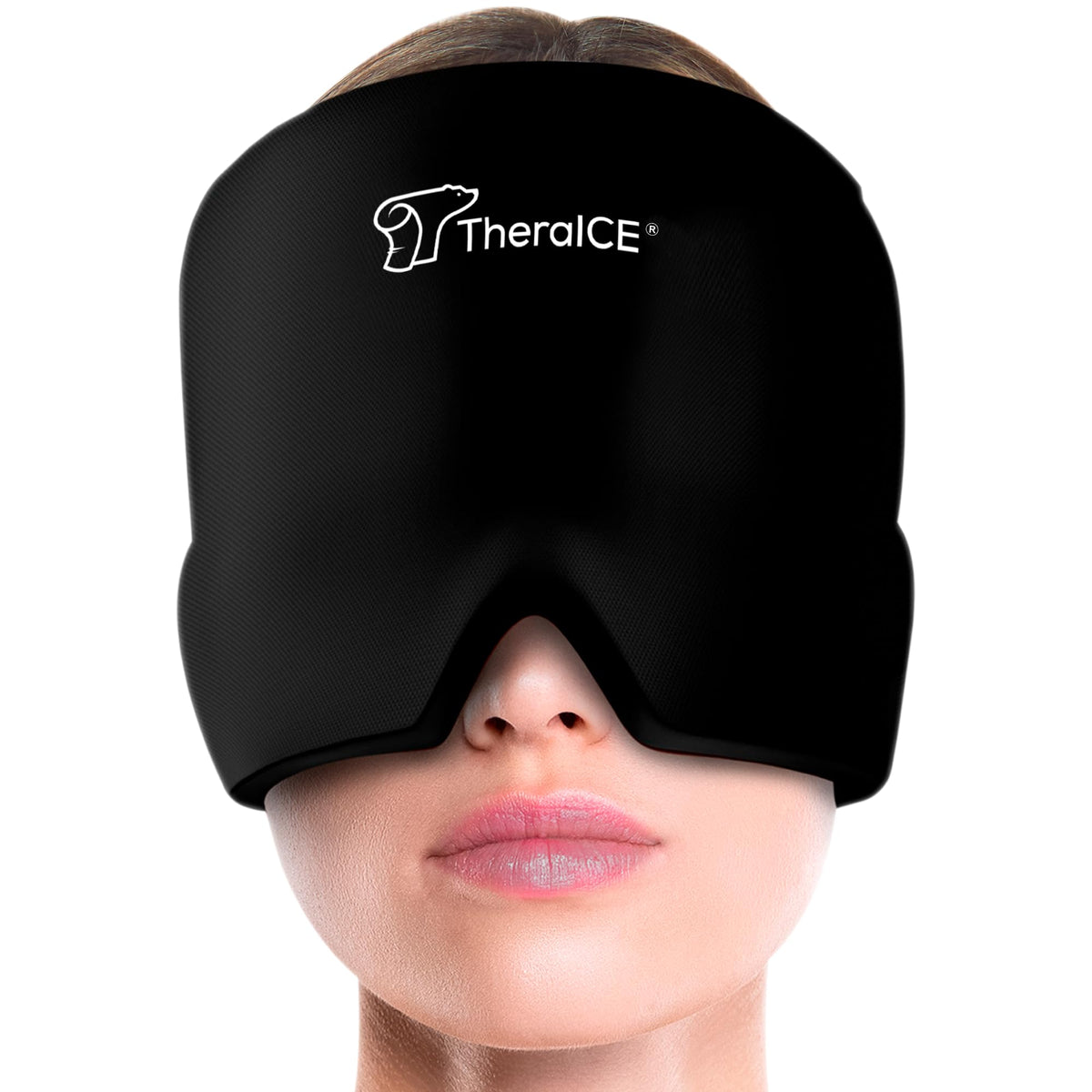 TheraICE Gorro alivio migraña frontal: alivio dirigido para dolores de cabeza.