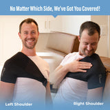 TheraICE PRO: diseño reversible para hombro izquierdo o derecho.