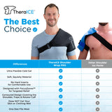 TheraICE PRO: manga de compresión para hombro, soporte cómodo.