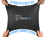 TheraICE PROpack diseño plano y flexible para colocar sobre áreas curvadas.