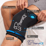 TheraICE rodilla diseño estirable una pieza: libertad de movimiento.