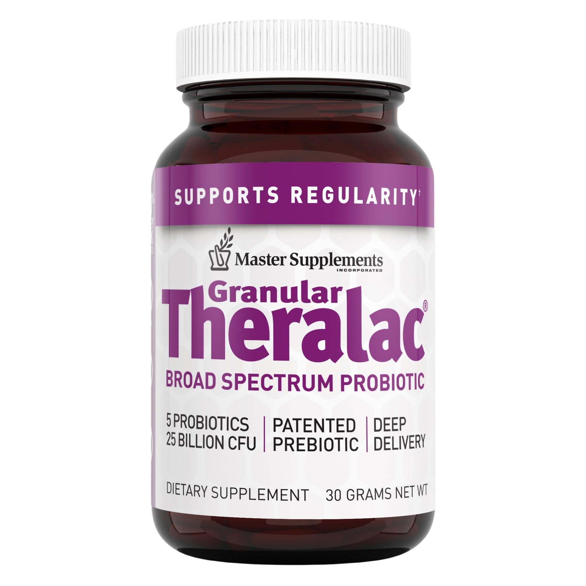Theralac granulado en bote, probiótico para equilibrio intestinal.