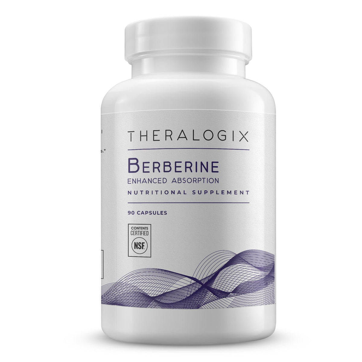 Theralogix Berberina: botella con foco en absorción mejorada para metabolismo equilibrado