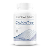 Theralogix CalMag Thins: tabletas delgadas fáciles de tragar en botella.