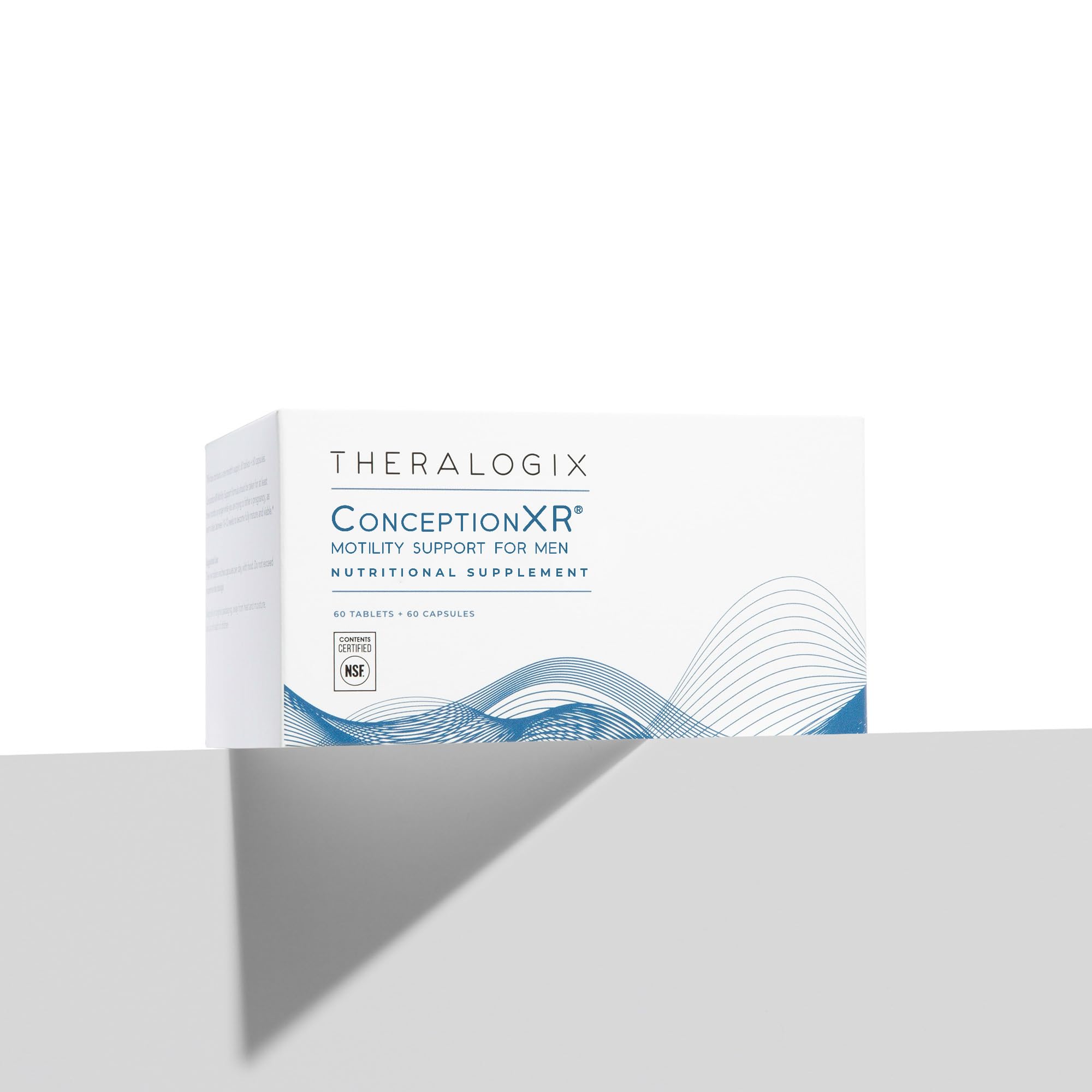 Sello NSF en presentación de Theralogix ConceptionXR.