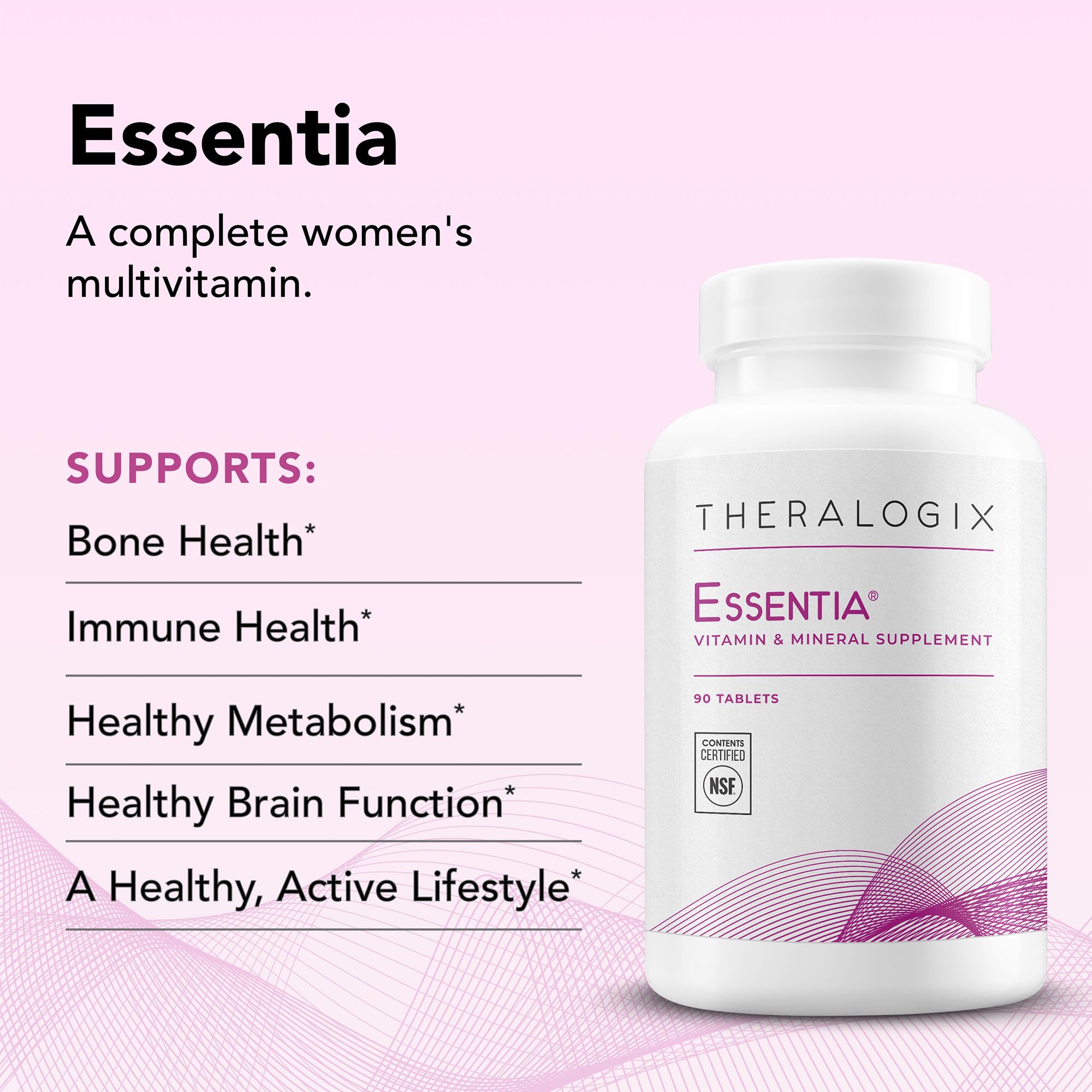 Theralogix Essentia: apoyo a la inmunidad y huesos para la vida activa.