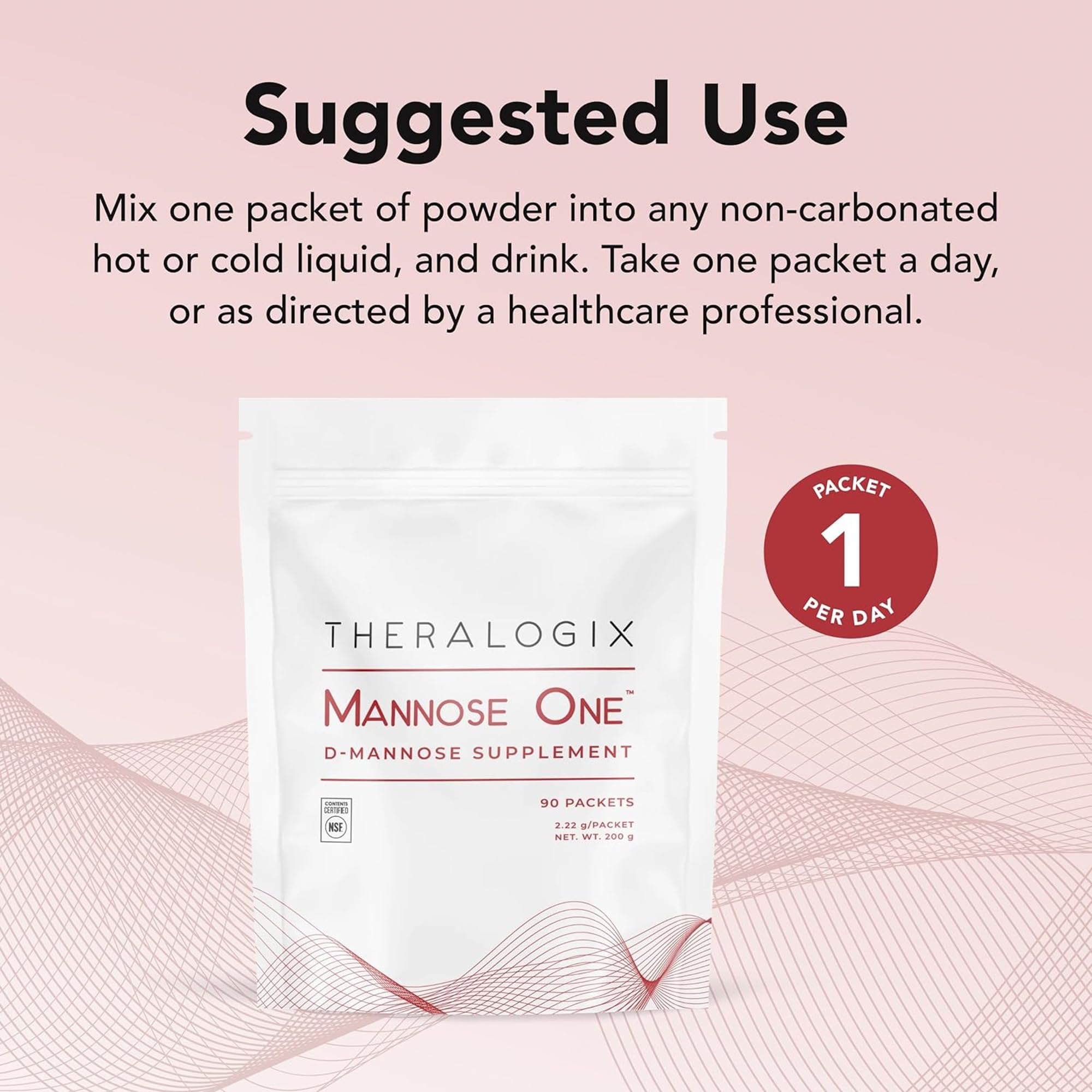 Uso diario para vías urinarias: Theralogix Mannose One en tu rutina.