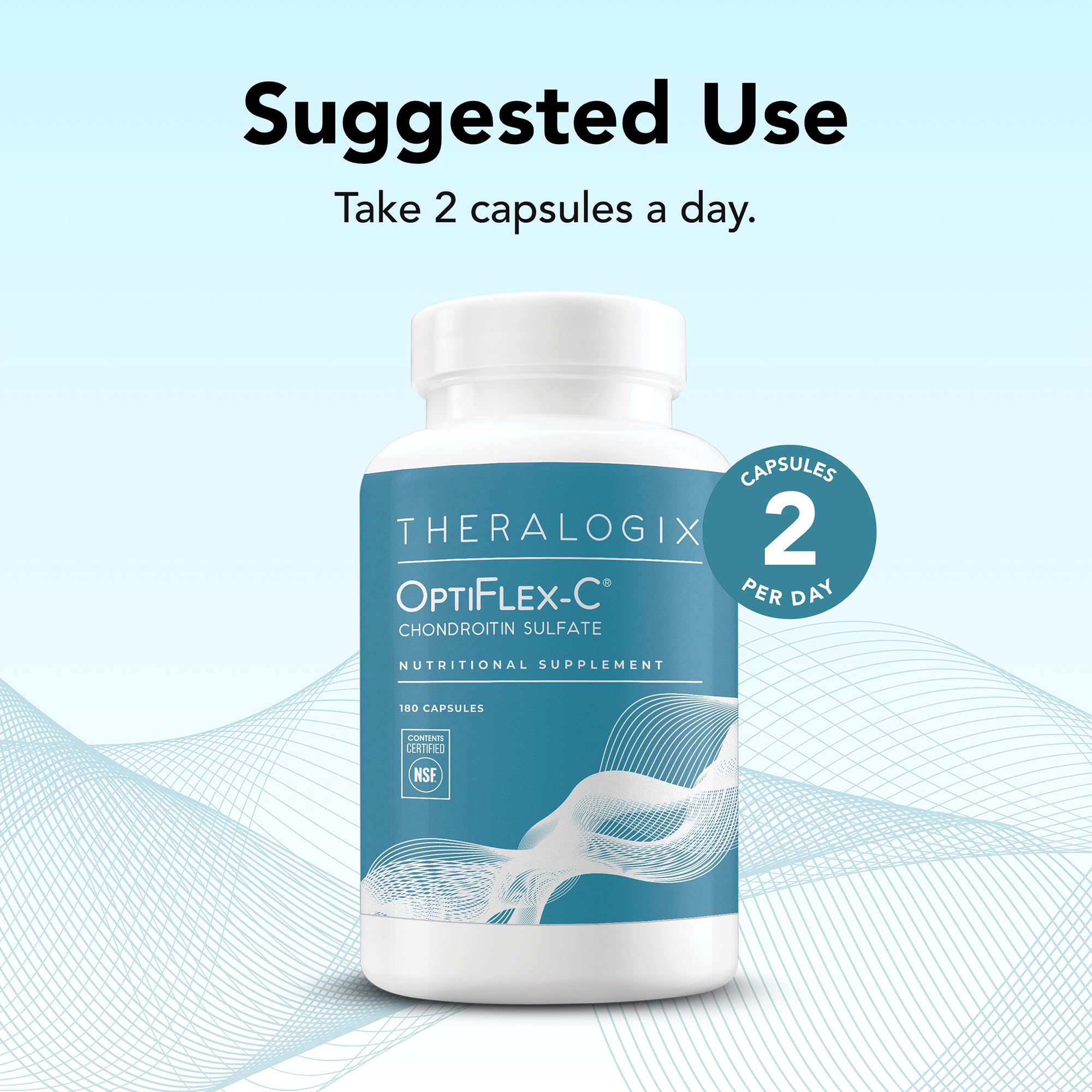 Theralogix OptiFlex-C: cápsulas en blister para uso diario cómodo.