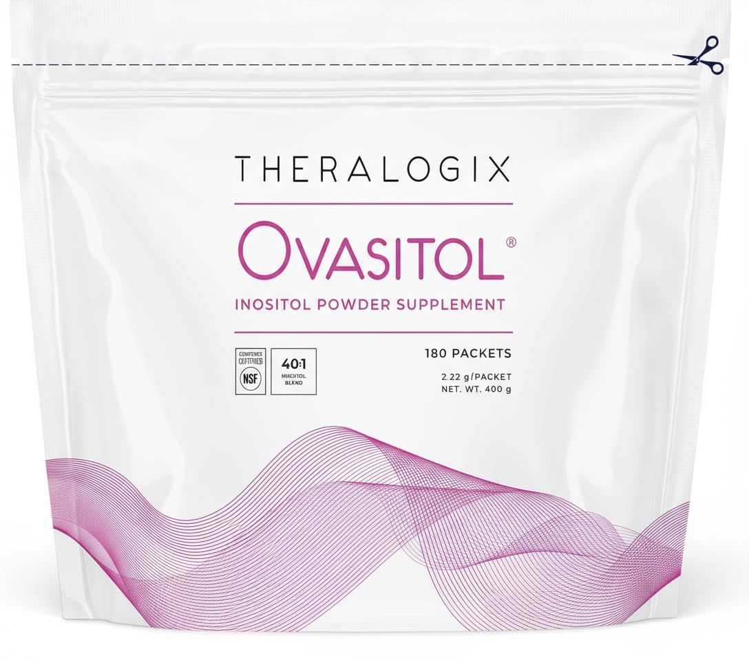 Theralogix Ovasitol con paquetes de polvo sin sabor para uso diario