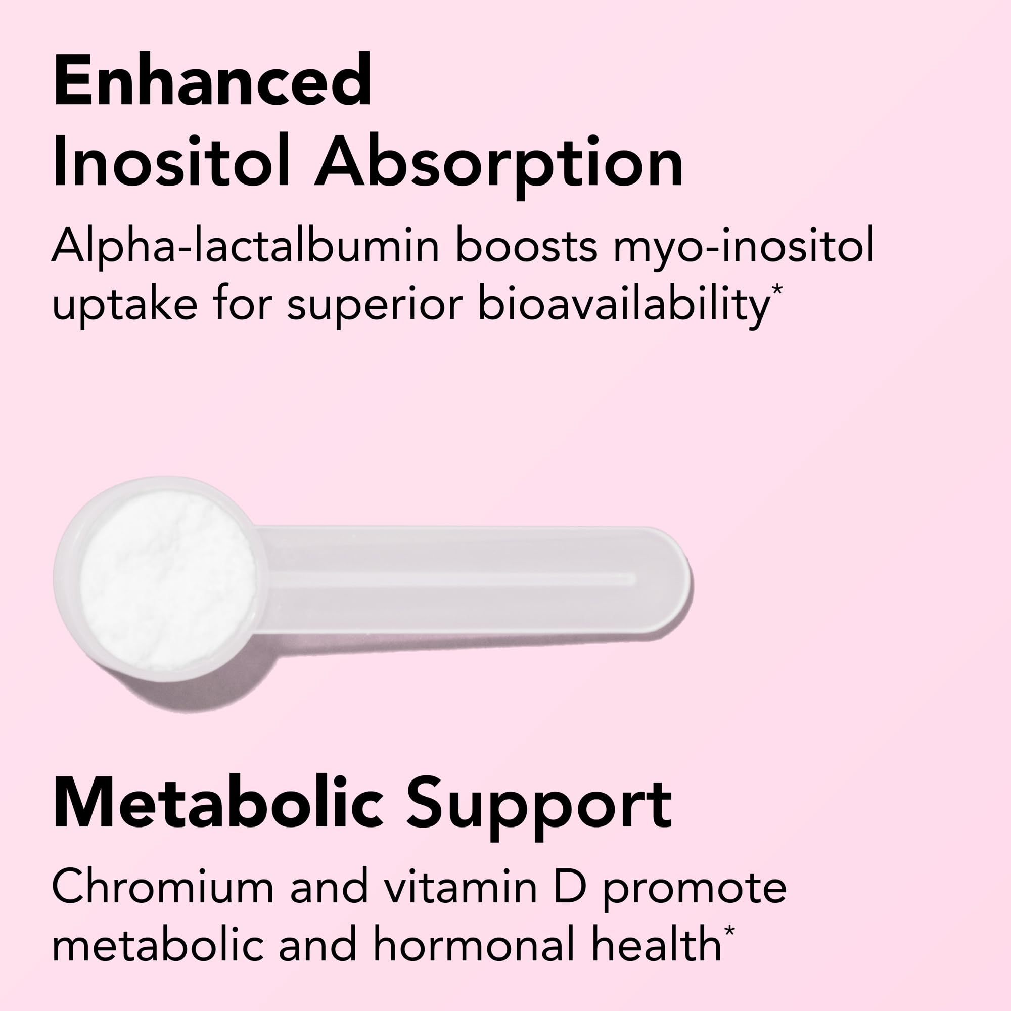 Cápsulas de Theralogix Ovasitol Plus para una dosis diaria cómoda.