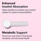 Cápsulas de Theralogix Ovasitol Plus para una dosis diaria cómoda.