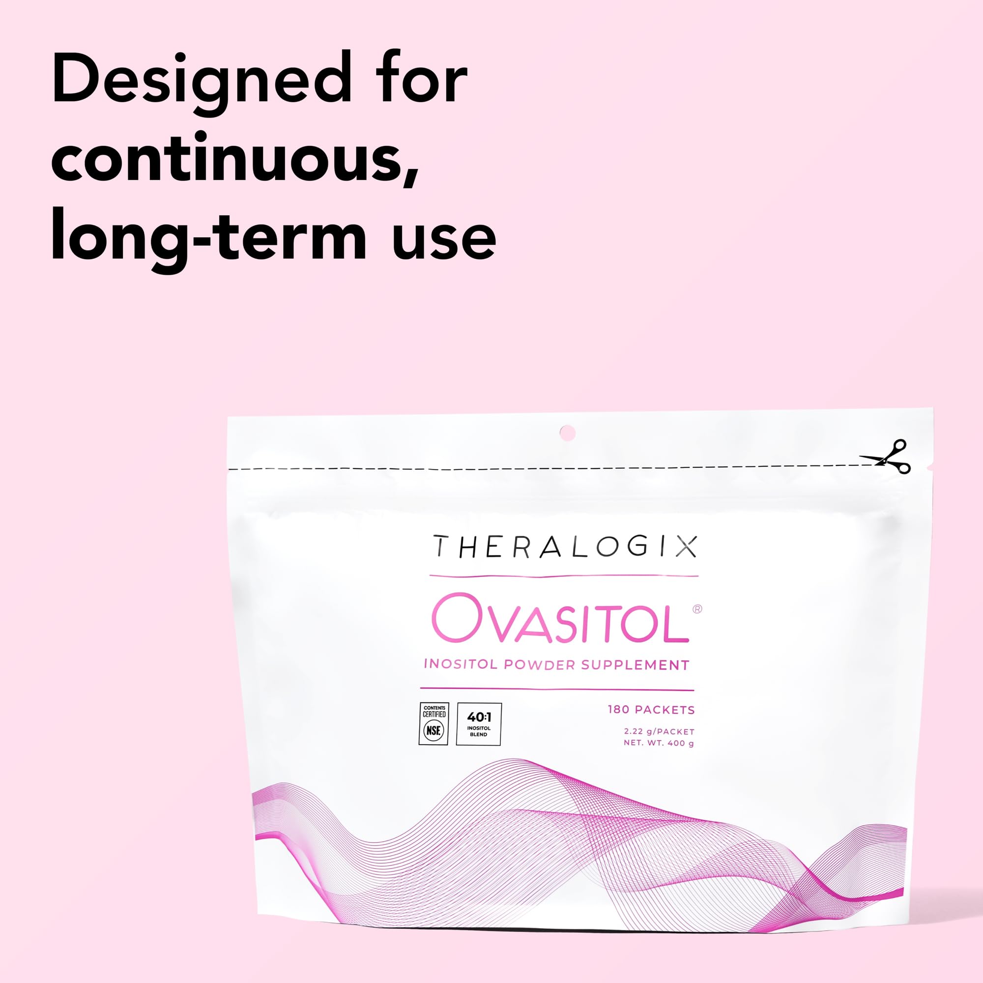 Proporción 40:1 Mio-Inositol y D-Ciro Inositol en Theralogix Ovasitol