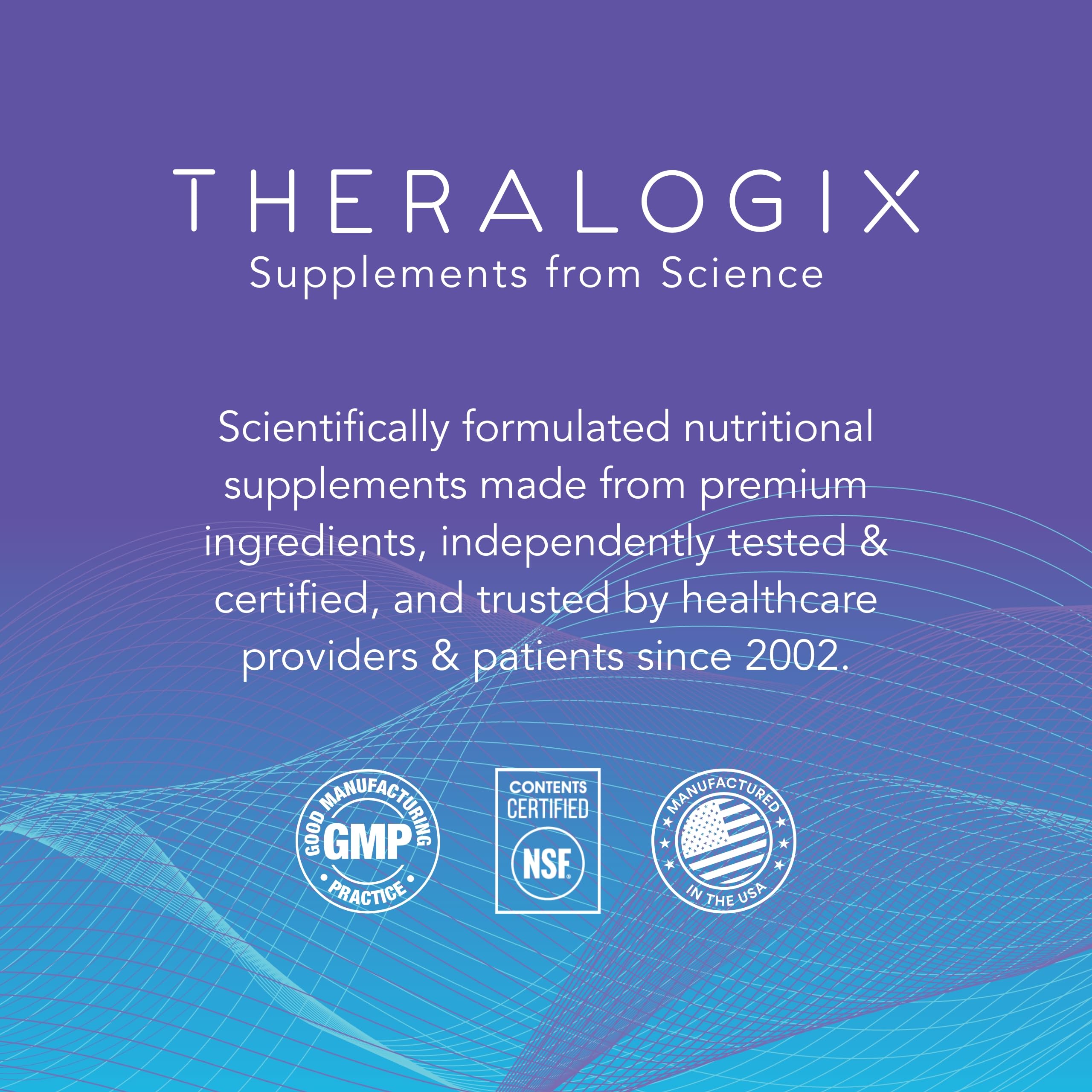 Theralogix OvaVite frasco de 182 cápsulas para 91 porciones diarias.
