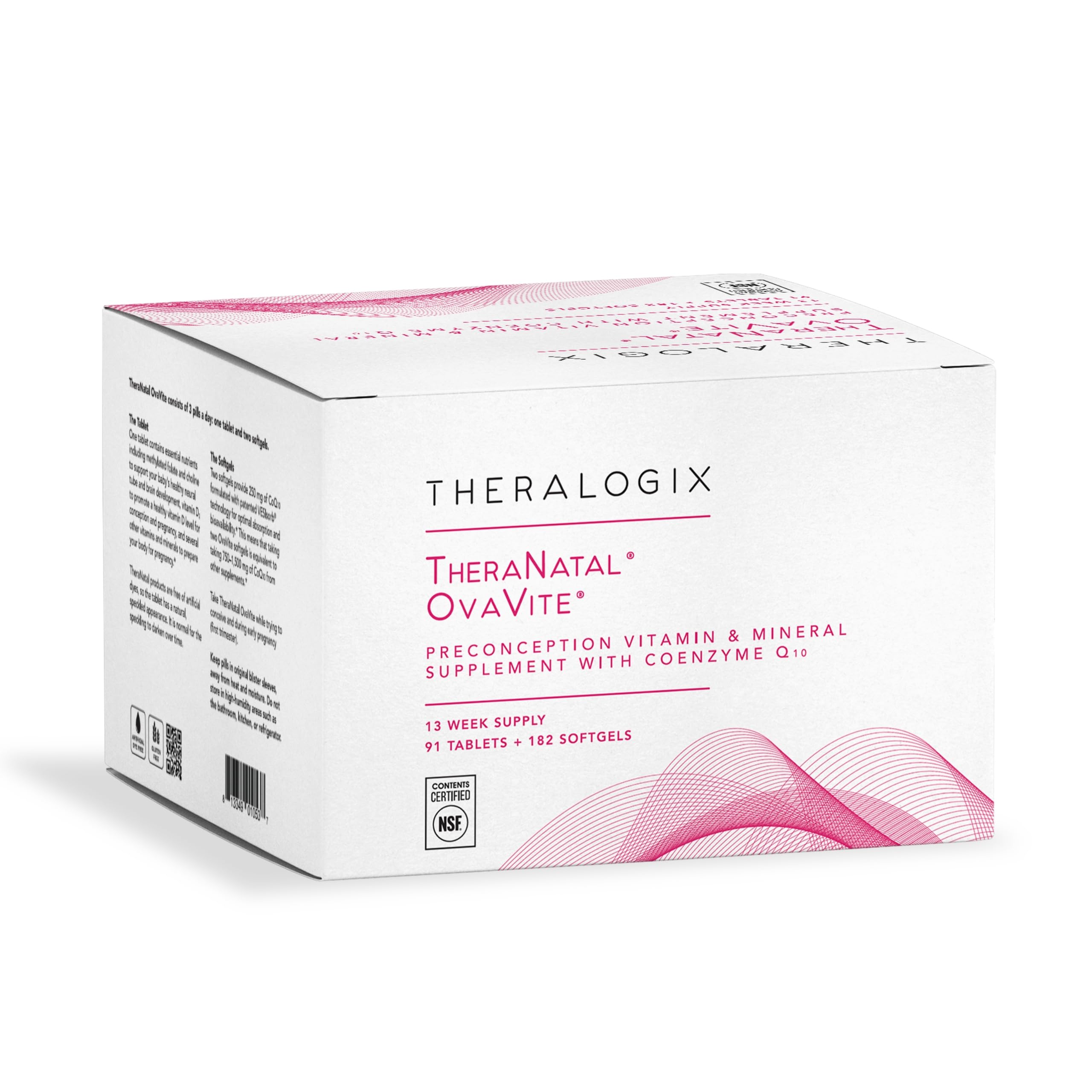 Theralogix OvaVite comprimidos prenatales: apoyo nutricional para la concepción.