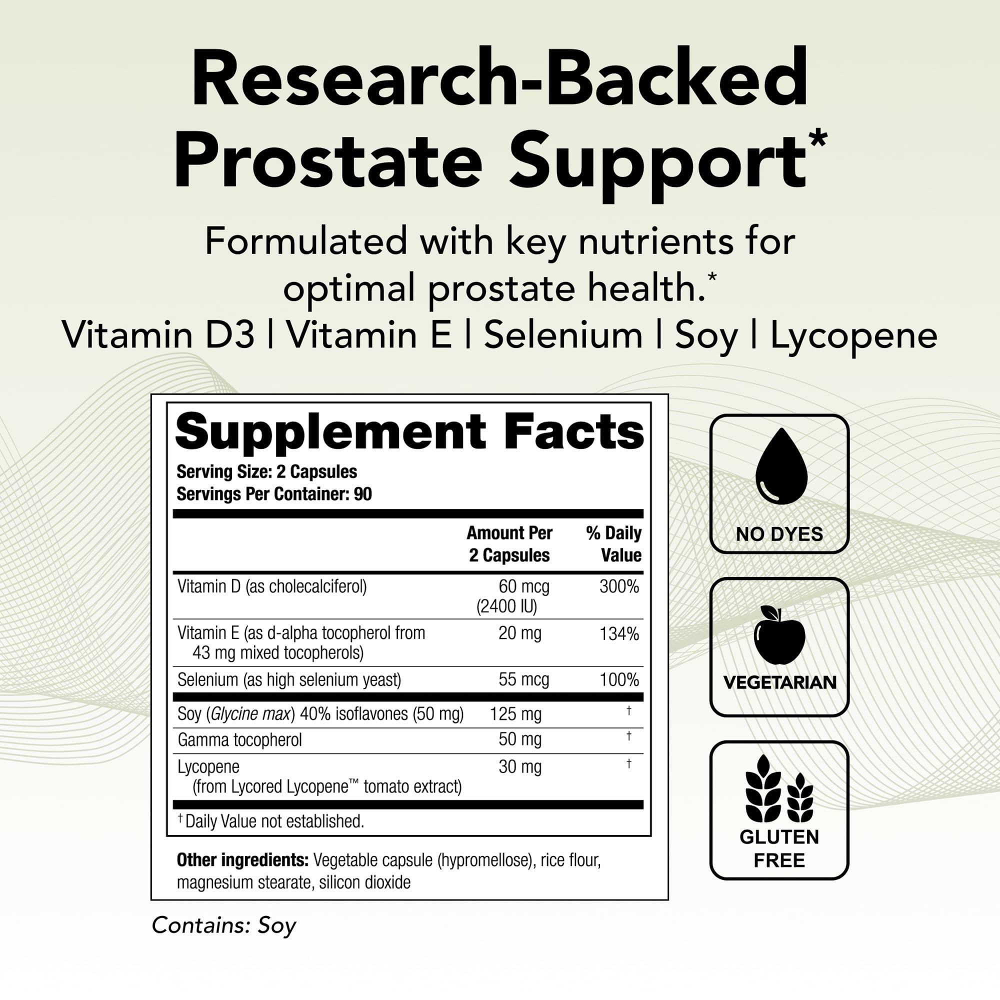 Theralogix Prostate 2.4 ingrediente licopeno para apoyo antioxidante prostático.