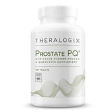 Theralogix Prostate PQ, empaque y tabletas para apoyo antioxidante diario.