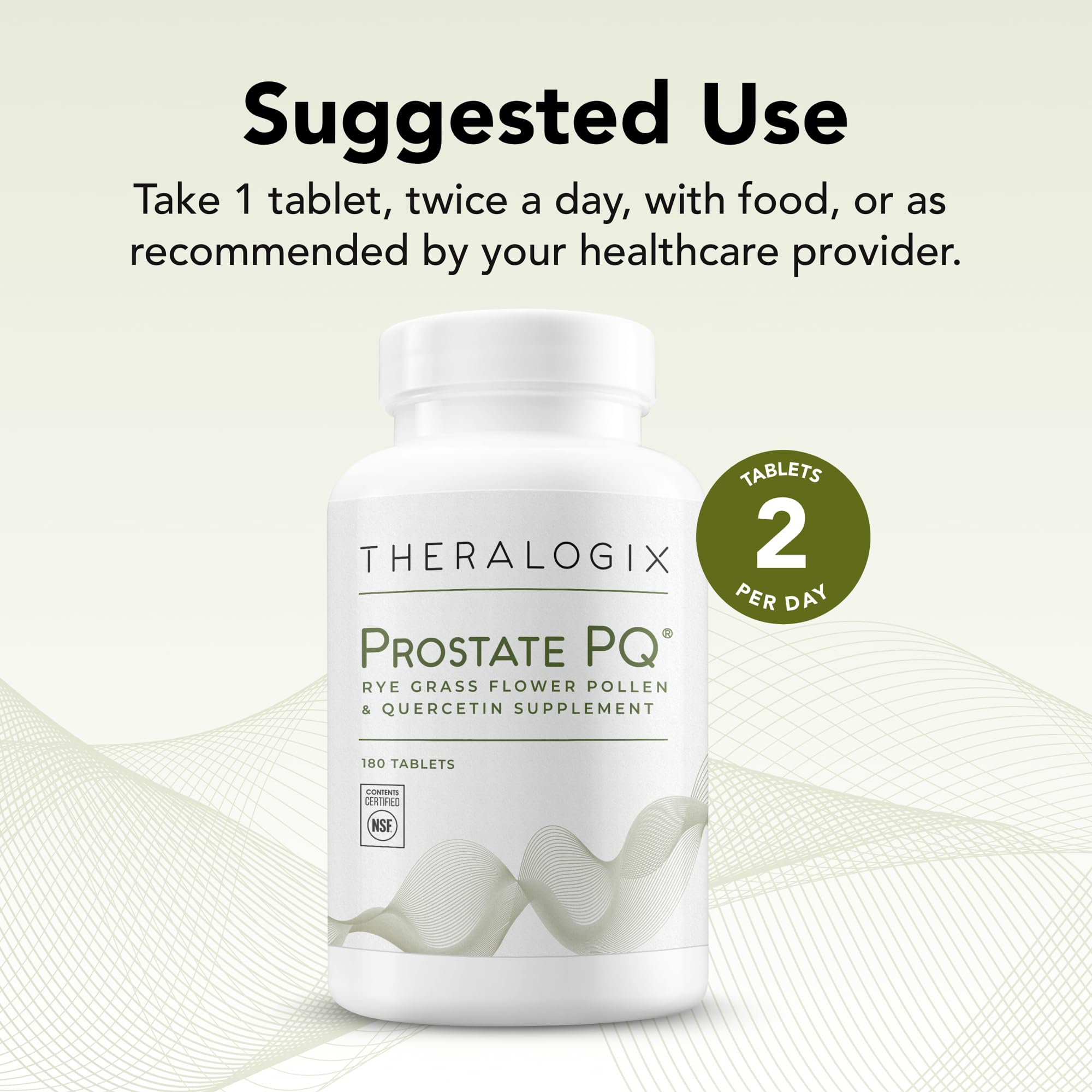Theralogix Prostate PQ ingredientes clave: polen floral y quercetina.