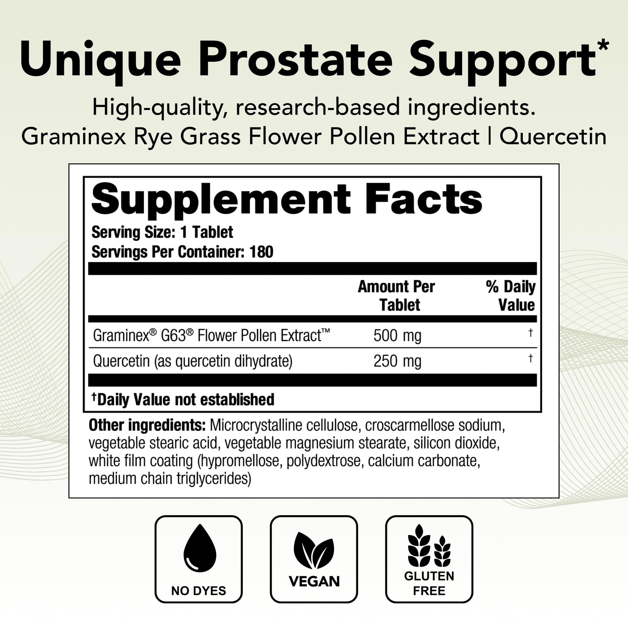 Theralogix Prostate PQ tabletas para uso diario y conveniencia.
