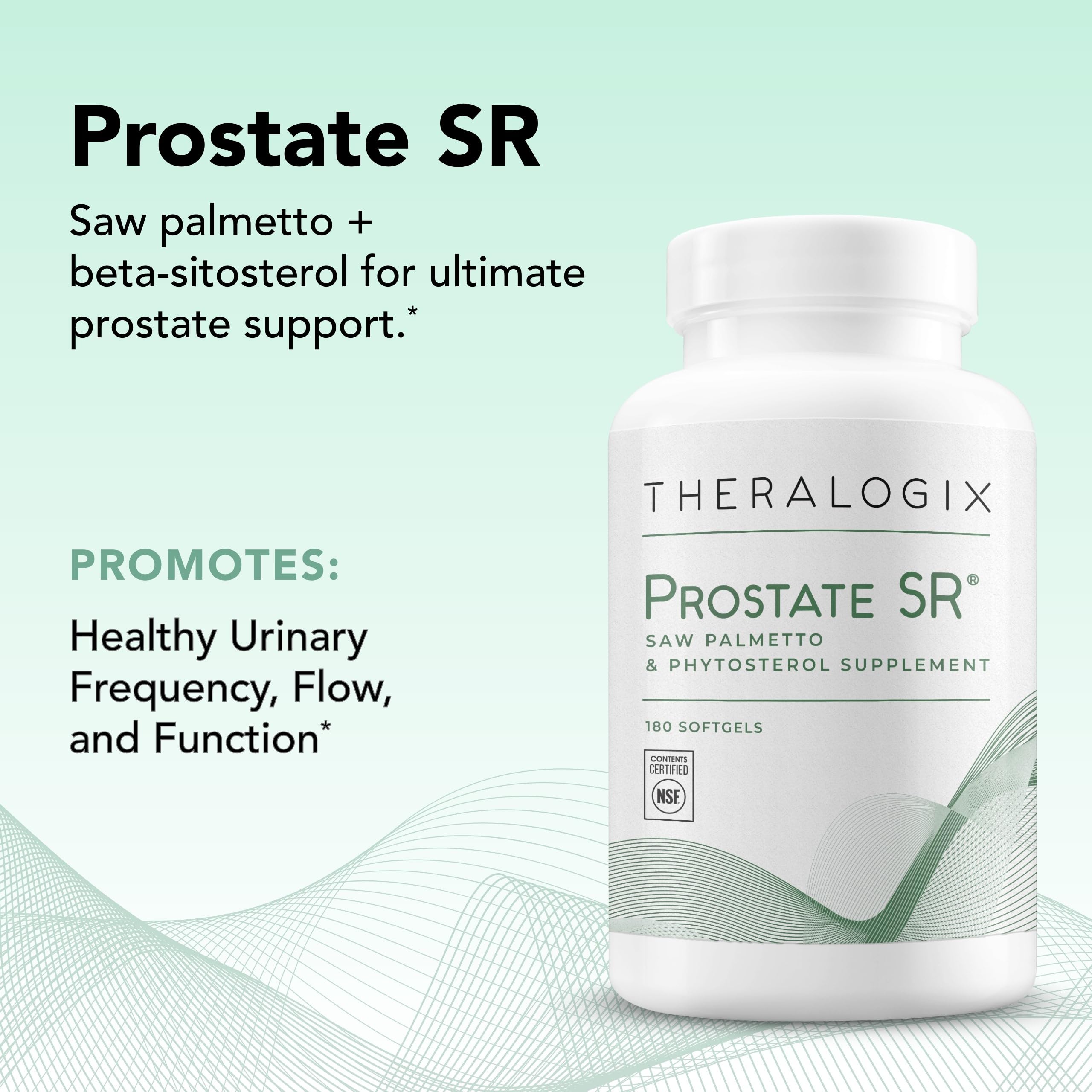 Detalle de etiqueta con beta-sitosterol y esteroles para salud prostática.